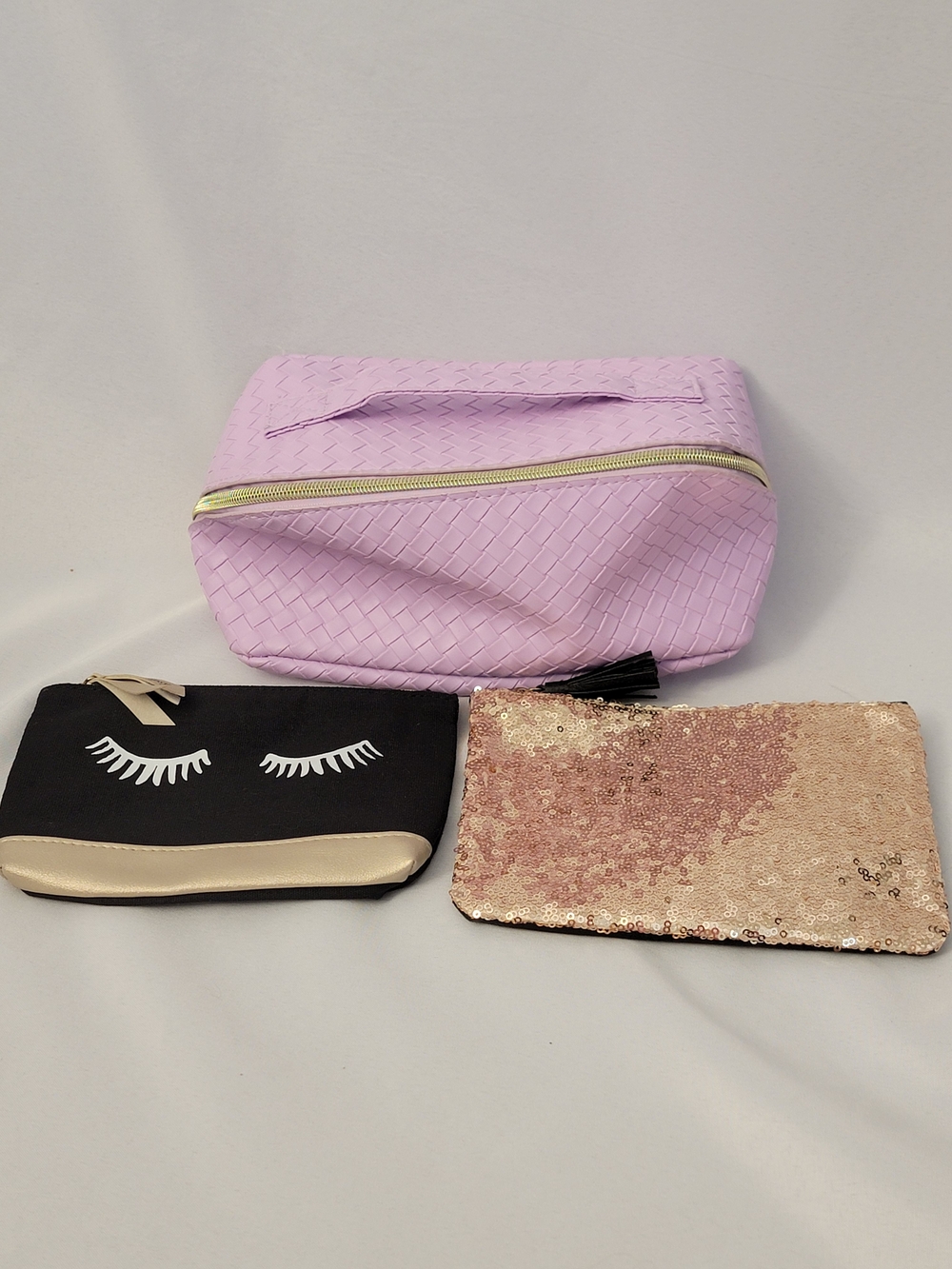 ipsy Cosmetic Bags Woven Bag And Hair Band
